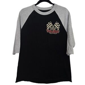 Turkey Night Grand Prix 2017 Shirt Men S/M Ventura Raceway Midget Racing Raglan